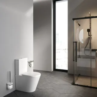 Унитаз напольный AM.PM Func C8F8600SC безободковый с сиденьем микролифт белый